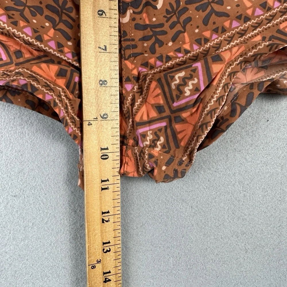 Patagonia Barely Baggies Shorts Womens Small Mangrove Tiki Henna Pattern